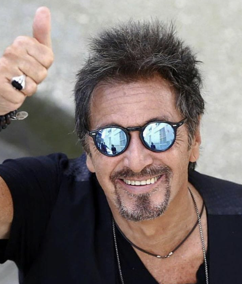 Al Pacino in happy mood